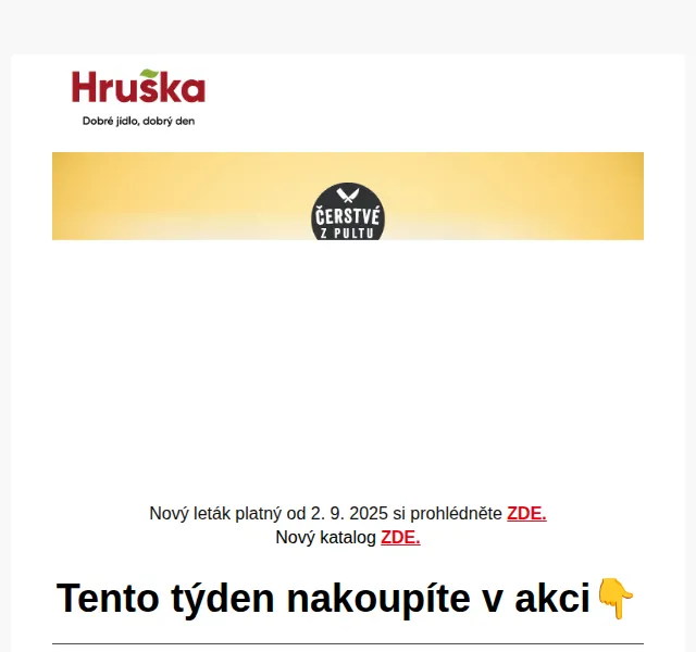 Hruška: Olomoucké tvarůžky, Kravík, Jacobs – září 2025 | Nuslet.cz
