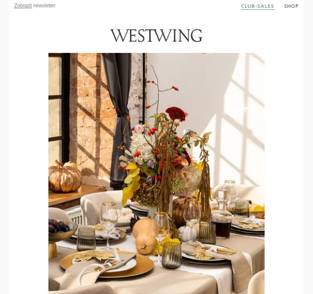 Westwing: podzimní dekorace a Le Creuset – červen 2026 | Nuslet.cz