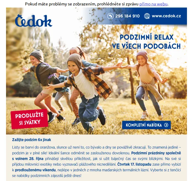 Čedok: Podzimní dovolená s Čedokem – říjen 2022 | Nuslet.cz