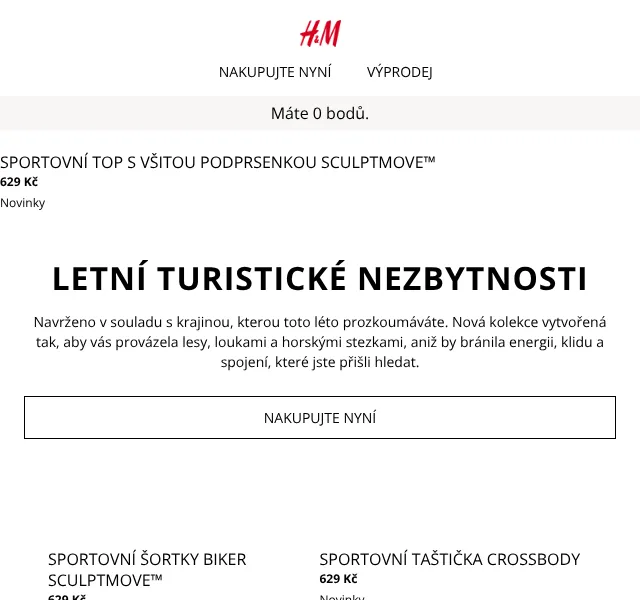 H&M Fashion: Letní turistika SCULPTMOVE™ – červenec 2026 | Nuslet