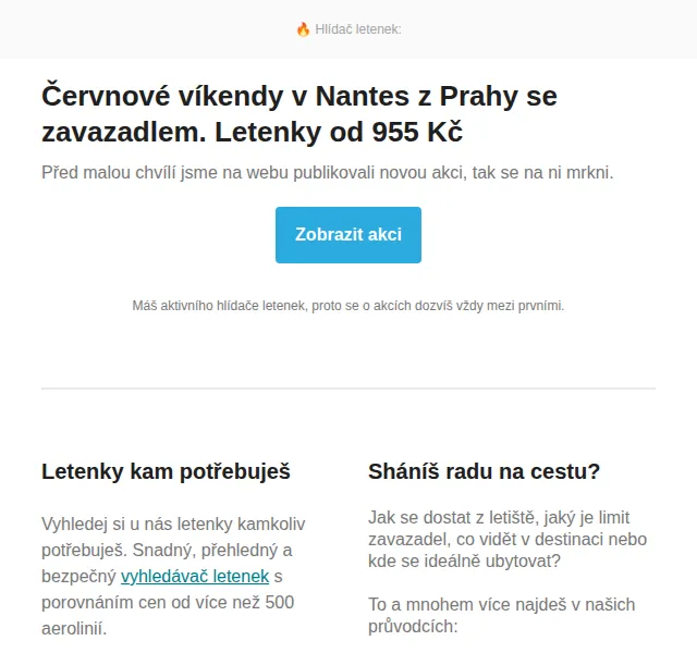Cestujlevne.com: Letenky do Nantes od 955 Kč – červen 2026 | Nuslet.cz