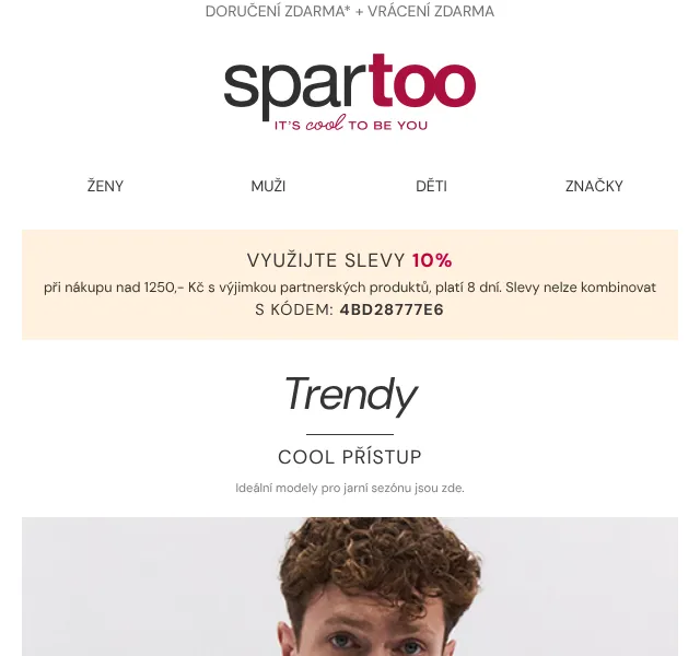 Spartoo.cz: 10 % sleva na módní kolekci – květen 2026