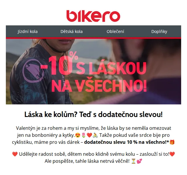 czbikero: Valentýnská sleva 10 % na vše – únor 2025 | Nuslet.cz