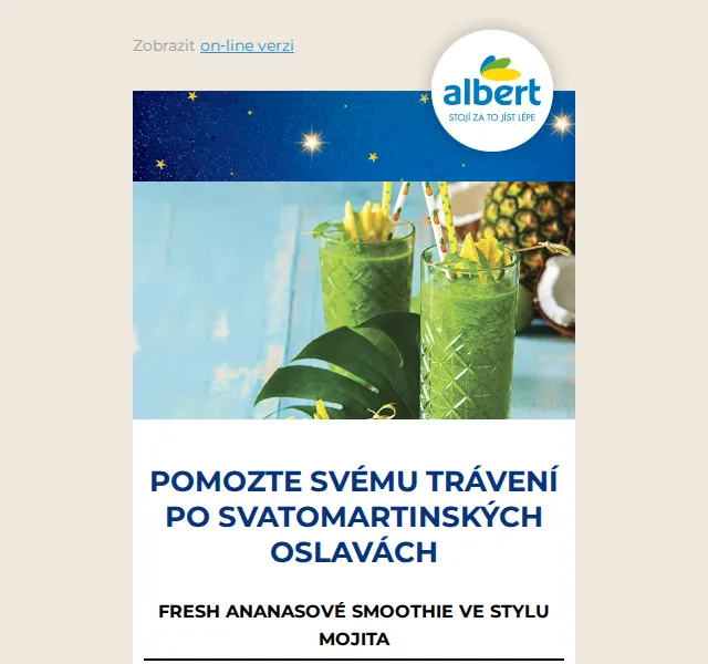 Albert: Ananasová sezóna plná vitamínů – červen 2026 | Nuslet.cz