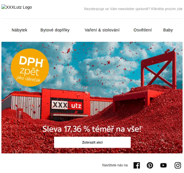 XXXLutz: DPH zpět jako dárek – červen 2026 | Nuslet.cz