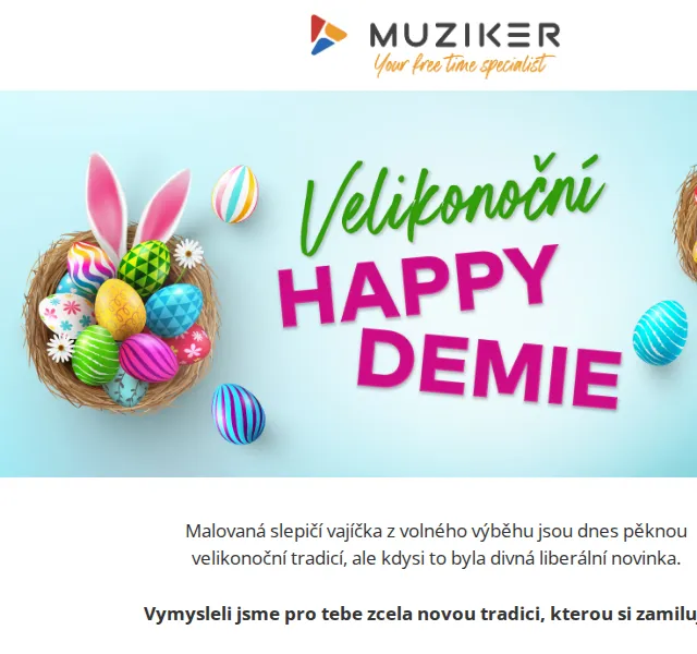 Muziker: Velikonoční HappyDemie – duben 2022 | Nuslet.cz