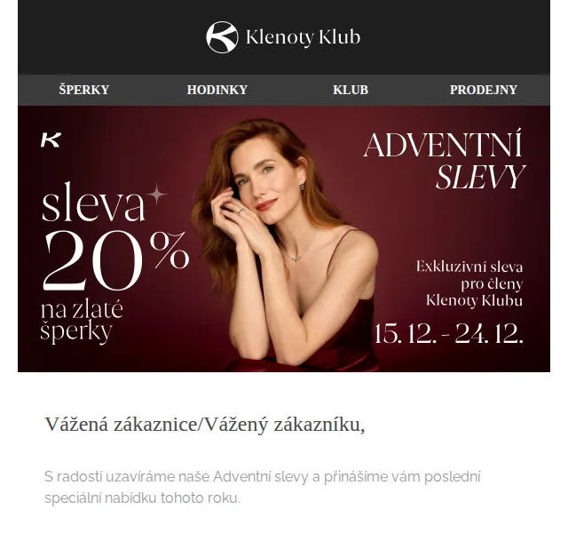 Klenoty Aurum: Sleva 20 % na zlaté šperky – červen 2026 | Nuslet.cz