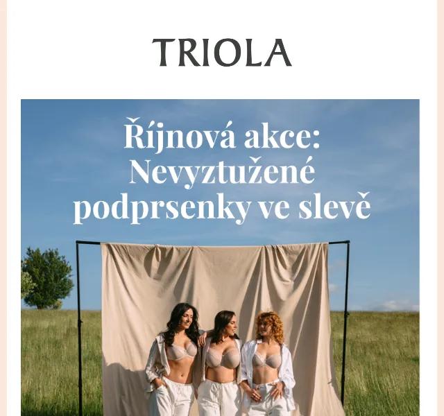 Triola: Slevy na nevyztužené podprsenky – červen 2026 | Nuslet.cz