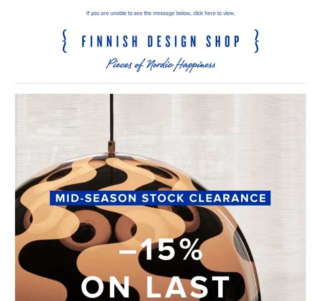 Finnish Design Shop: extra sleva 15 % na Outlet – červen 2026 | Nuslet.cz