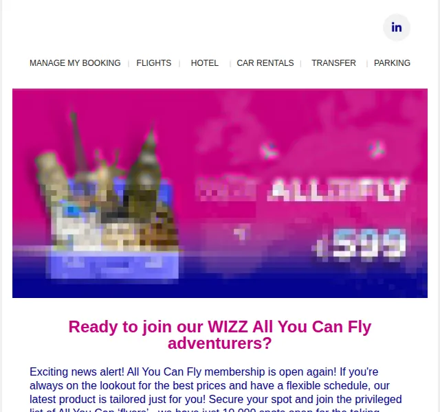 Wizz Air: All You Can Fly za 599 EUR – červen 2026 | Nuslet.cz