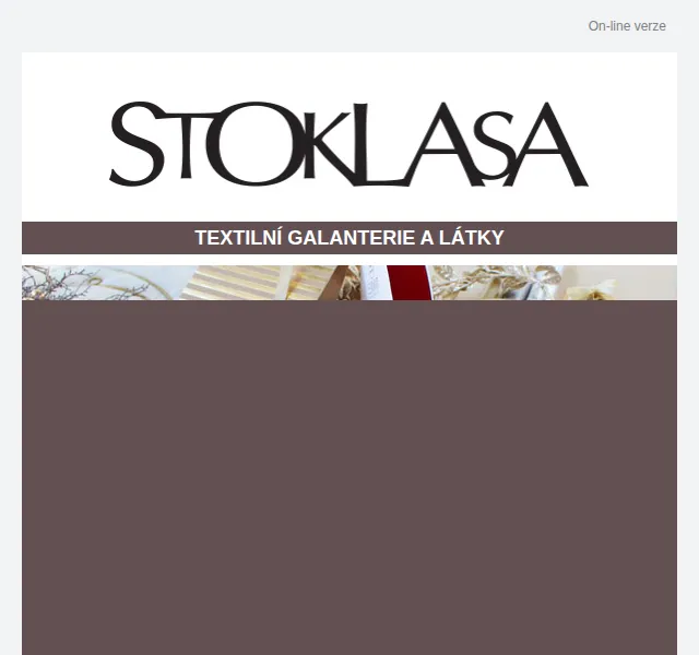 Stoklasa: Vánoční stuhy a rypsové stužky – červen 2026 | Nuslet.cz