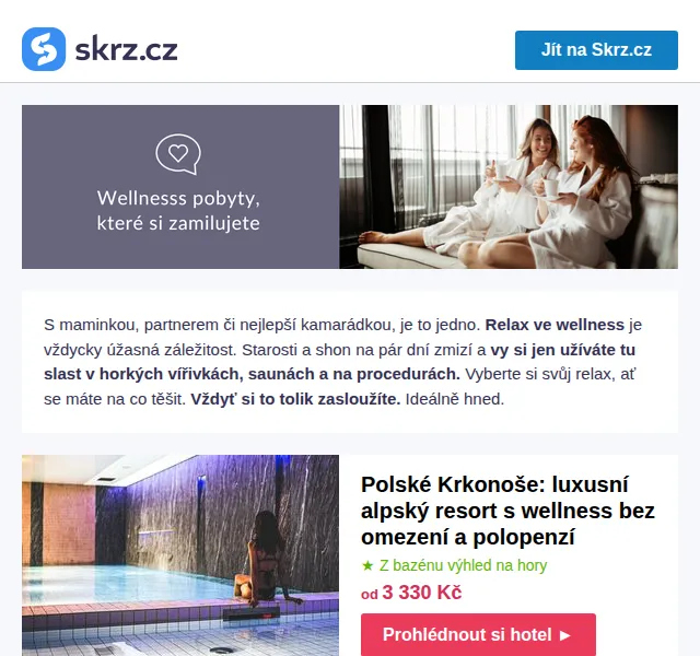 Vánoce na Skrz: Jarní detox v SPA od 1 990 Kč – červen 2026 | Nuslet.cz