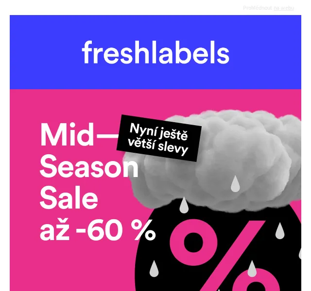 Freshlabels: Mid Season Sale až 60 % – červen 2026 | Nuslet.cz