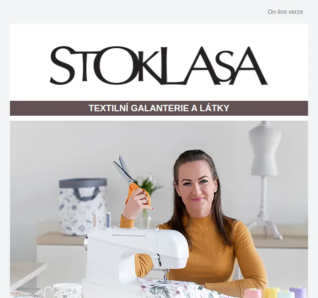 Stoklasa: Šikovní pomocníci k šití se slevou až 40 % – červen 2026 | Nuslet.cz
