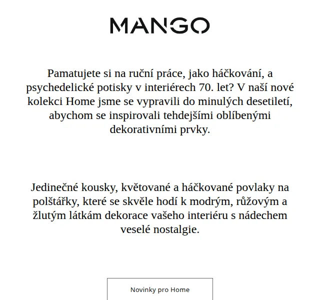 MANGO Home: nová kolekce s háčkovanými kousky – červen 2026 | Nuslet.cz