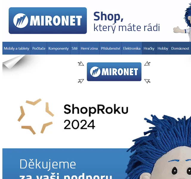 Mironet: Podpořte nás v anketě ShopRoku – červen 2026 | Nuslet.cz