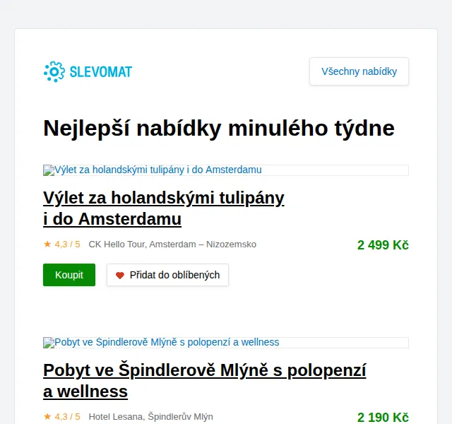 Slevomat: Tulipány v Holandsku a pobyty po Česku – červen 2026 | Nuslet.cz