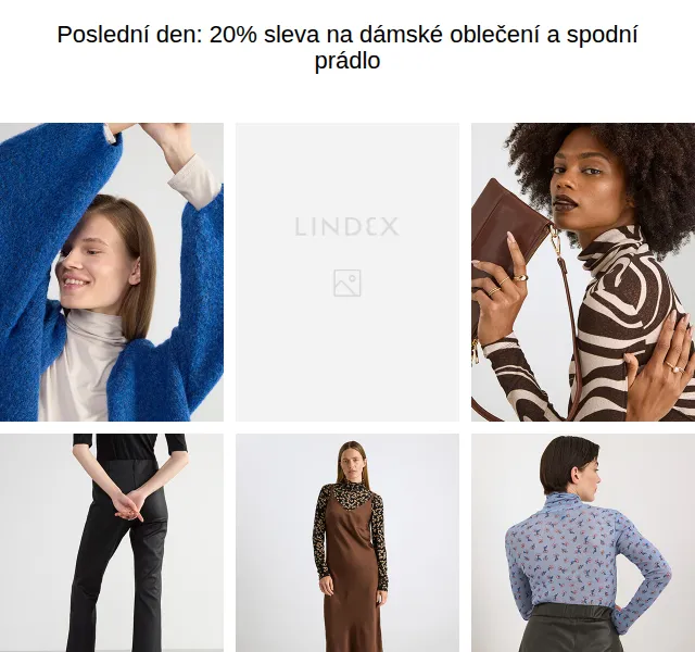 Lindex: 20% sleva na dámské oblečení – září 2026 | Nuslet.cz