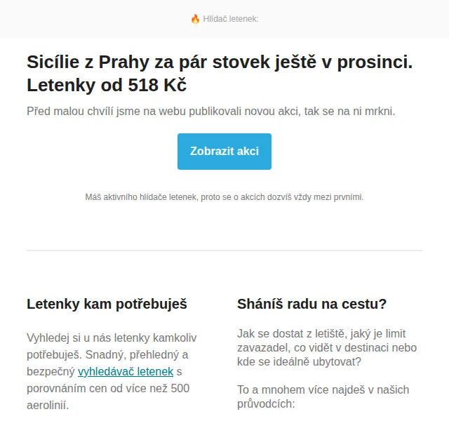 Cestujlevne.com: Sicílie z Prahy od 518 Kč – prosinec 2021 | Nuslet.cz