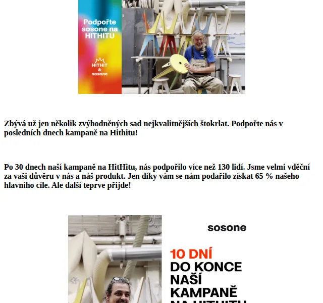 sosone: štokrlata z Hithitu – červen 2026 | Nuslet.cz