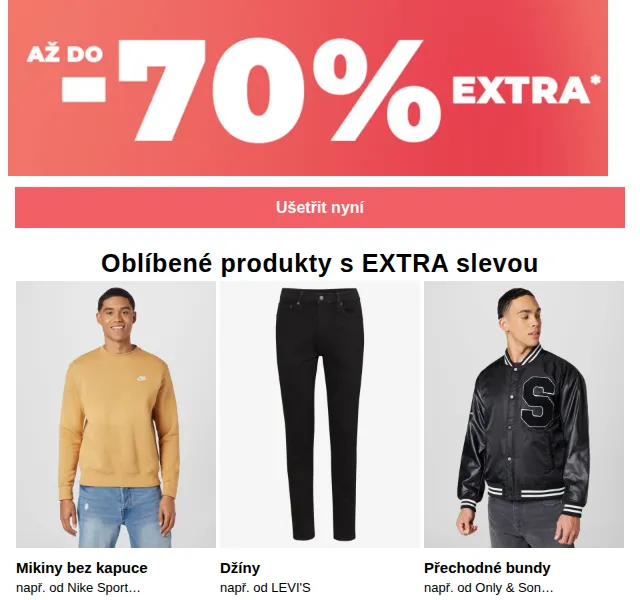 ABOUT YOU: EXTRA slevy až 70 % na módu – červen 2026 | Nuslet.cz