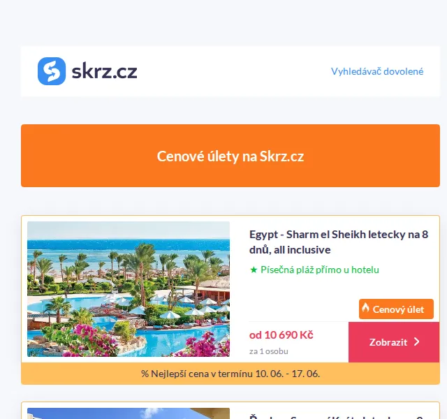 Vánoce na Skrz: Zájezdy k moři od 10 690 Kč – červen 2026 | Nuslet.cz