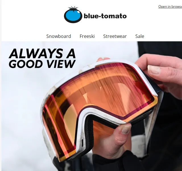 BLUE TOMATO: Goggles sleva – červen 2026 | Nuslet.cz