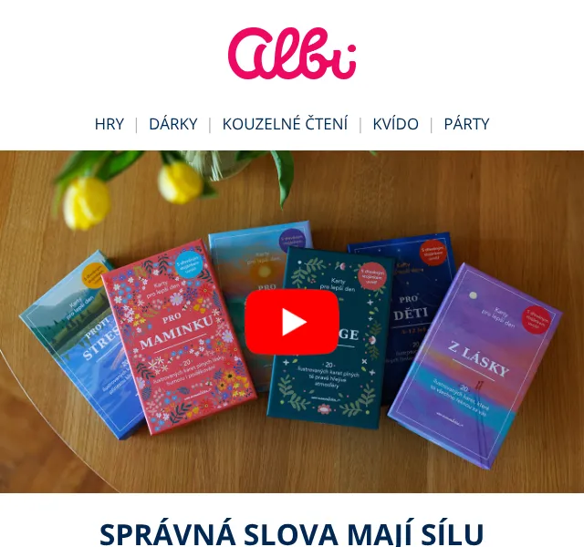 Albi: Motivační karty pro lepší den – duben 2026 | Nuslet.cz