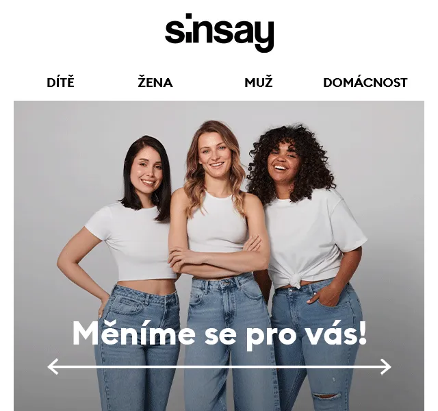 Sinsay: nové velikosti – červen 2026 | Nuslet.cz