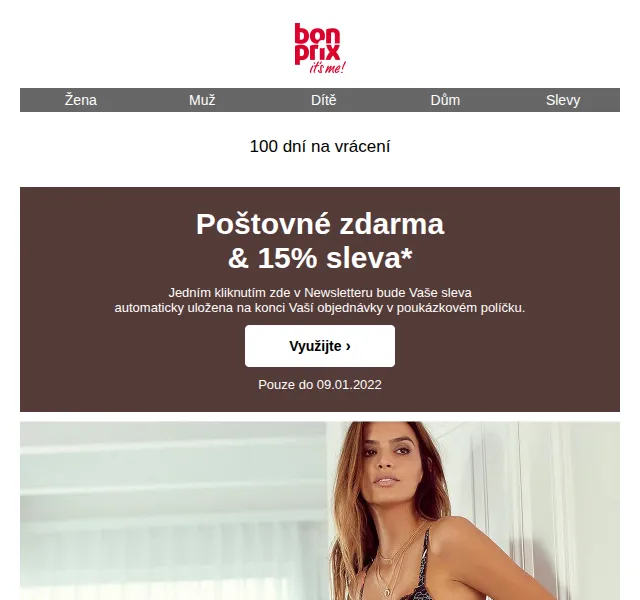 Bonprix: 15% sleva a poštovné zdarma – červen 2026 | Nuslet.cz