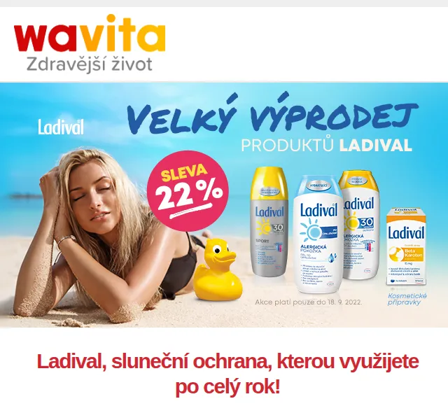 Wavita: Sleva 22 % na Ladival a 20 % na Proenzi – září 2022 | Nuslet.cz