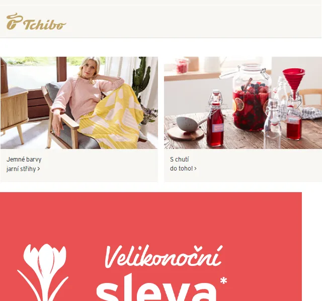 Tchibo: Velikonoční slevy 10–20 % – červen 2026 | Nuslet.cz