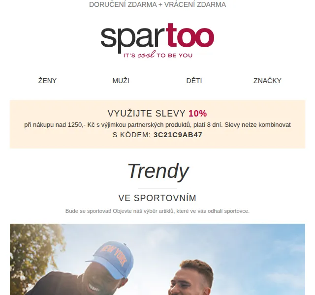 Spartoo: 10% sleva na obuv a módu – červen 2026 | Nuslet.cz