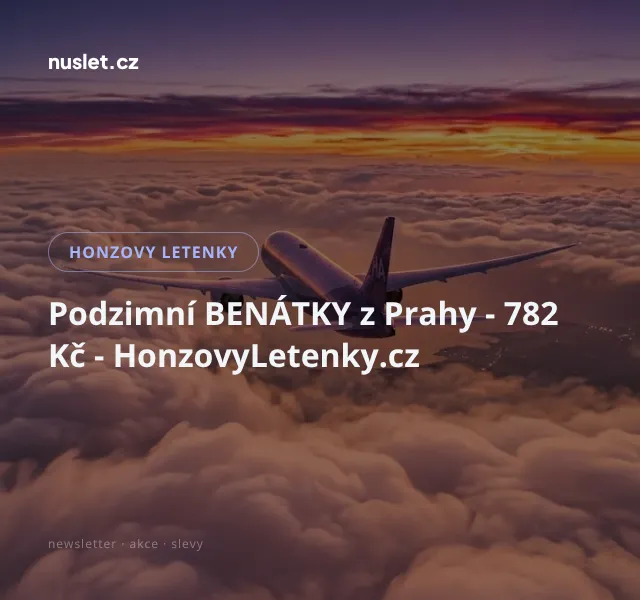 Honzovy letenky: Benátky z Prahy – 782 Kč
