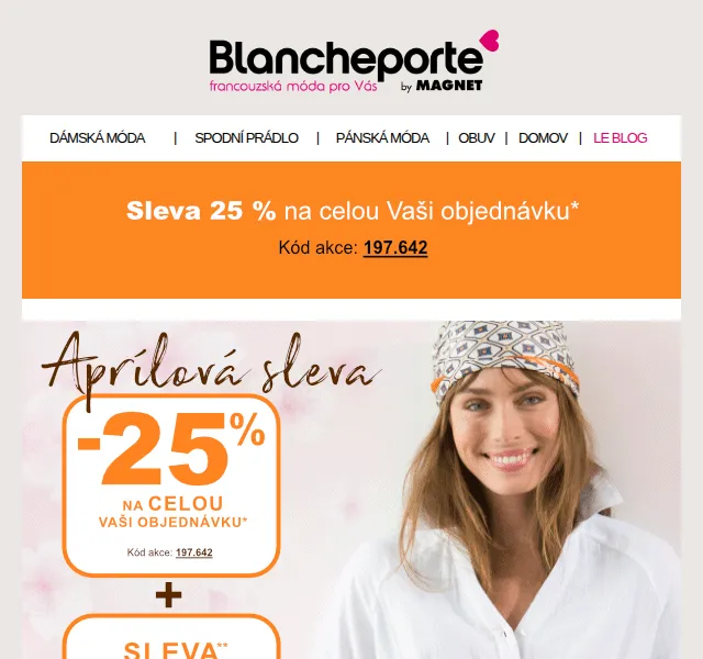 Blancheporte: 25% sleva + dárek zdarma – červen 2026 | Nuslet.cz