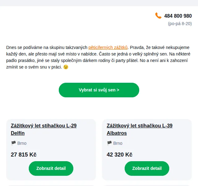 Adrop: Zážitkové dárky – letecké i adrenalinové zážitky – červen 2026 | Nuslet.cz