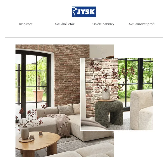 JYSK: Skandinávský nábytек a dekorace – květen 2026