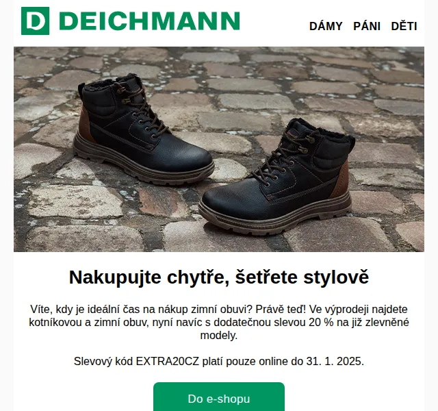 DEICHMANN: Zimní boty s extra slevou 20 % – červen 2026 | Nuslet.cz