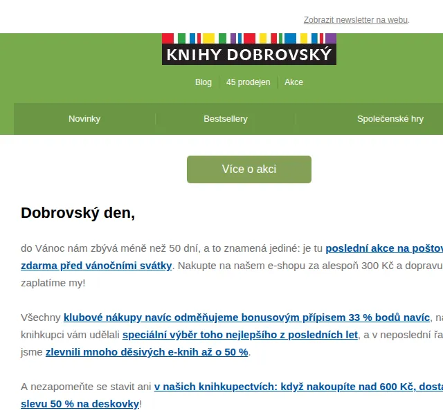 KnihyDobrovsky.cz: Poštovné zdarma při nákupu nad 300 Kč – červen 2026 | Nuslet.cz