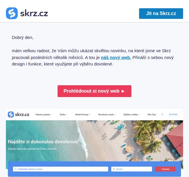 Skrz: Nový web a design – červen 2026 | Nuslet.cz