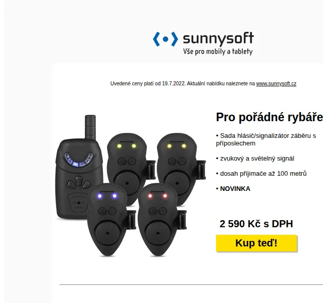 Sunnysoft: Rybářská sada, LDNIO nabíječka – červen 2026 | Nuslet.cz
