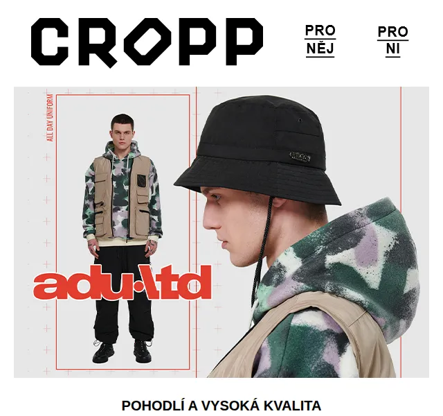 Cropp: Nová kolekce ADU.LTD – červen 2026 | Nuslet.cz