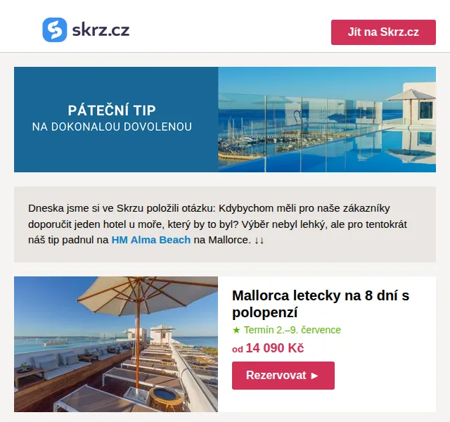 Skrz.cz: HM Alma Beach Mallorca od 14 090 Kč – červen 2026 | Nuslet.cz