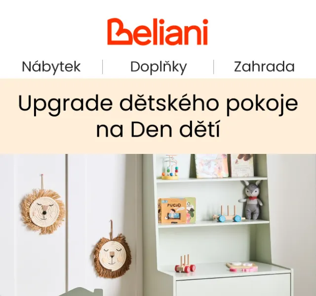 Beliani.cz: Nábytek až -50 % ke Dni dětí – duben 2026