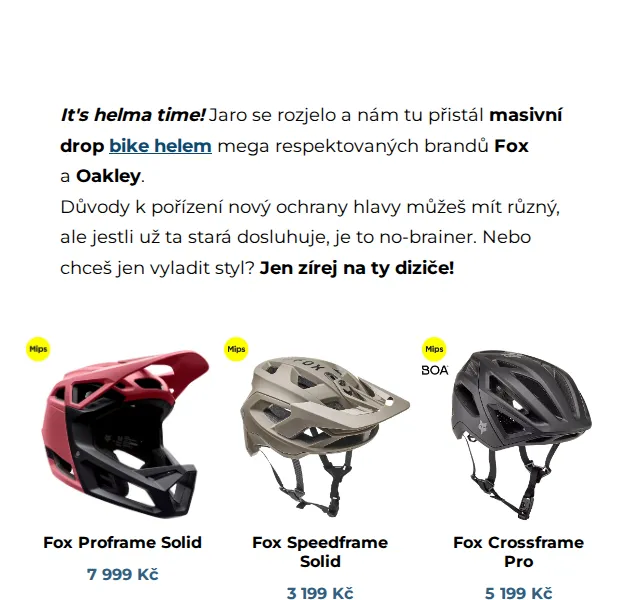 Snowboard Zezula: Fox a Oakley přilby – duben 2026 | Nuslet.cz