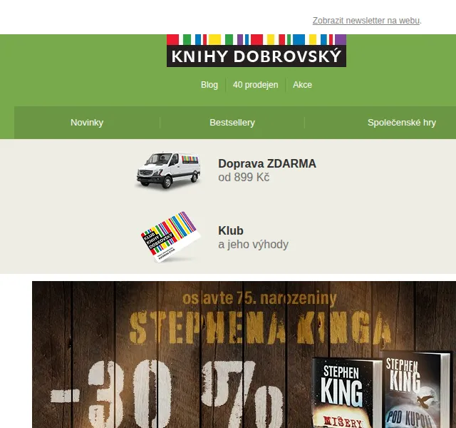 KnihyDobrovsky.cz: 60% sleva na thrillery a romance – červen 2026 | Nuslet.cz