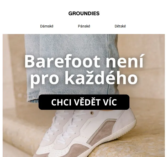 Groundies: Barefoot boty s anatomickou špičkou – červen 2026
