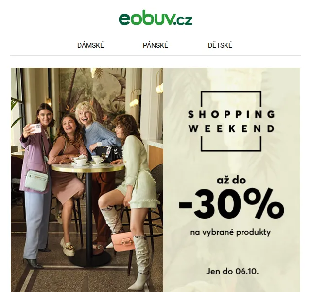 eobuv.cz: Shopping Weekend slevy – červen 2026 | Nuslet.cz