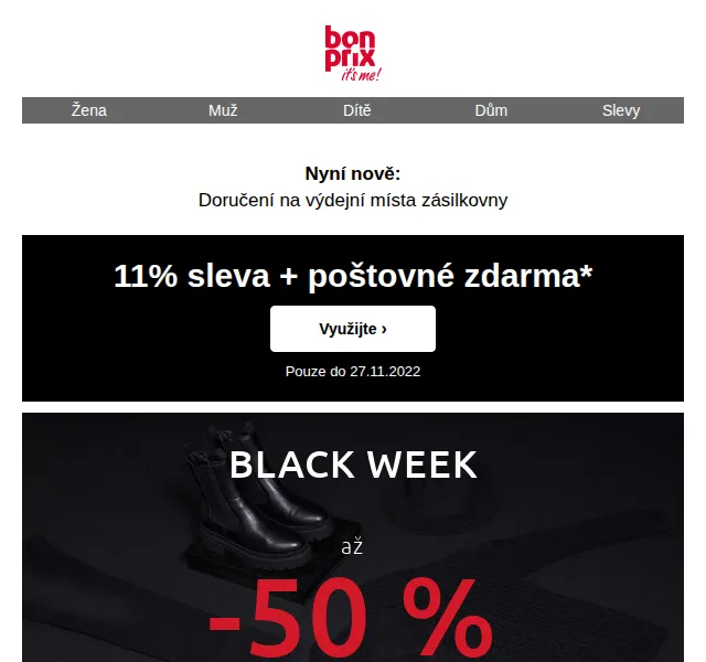 bonprix: 11% sleva + poštovné zdarma – červen 2026 | Nuslet.cz