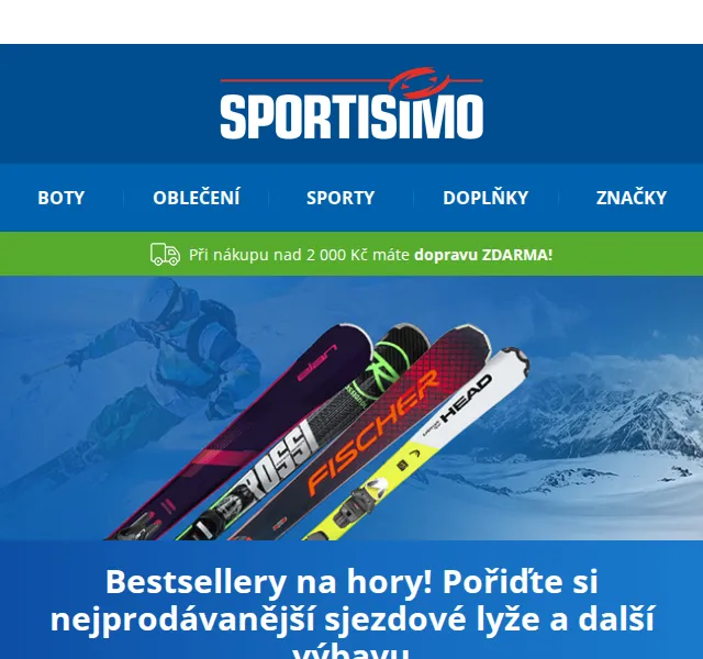 Sportisimo: Bestsellery na hory – slevy až 44 % (červen 2026) | Nuslet.cz